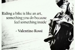 Riding a bike is-Rossi